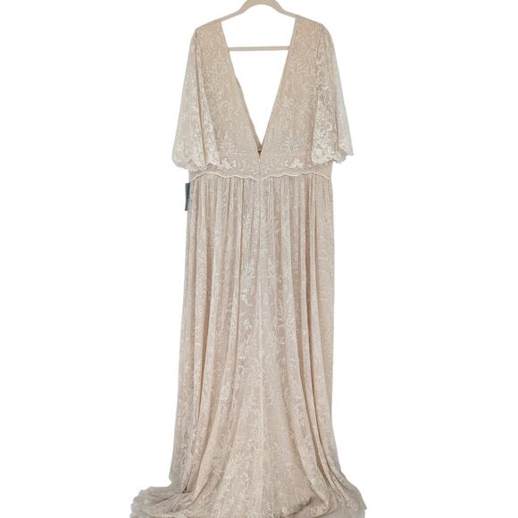 BHLDN Katarina Lace Wedding Dress Anthropologie Plus Size 22W NWT - Picture 4 of 6